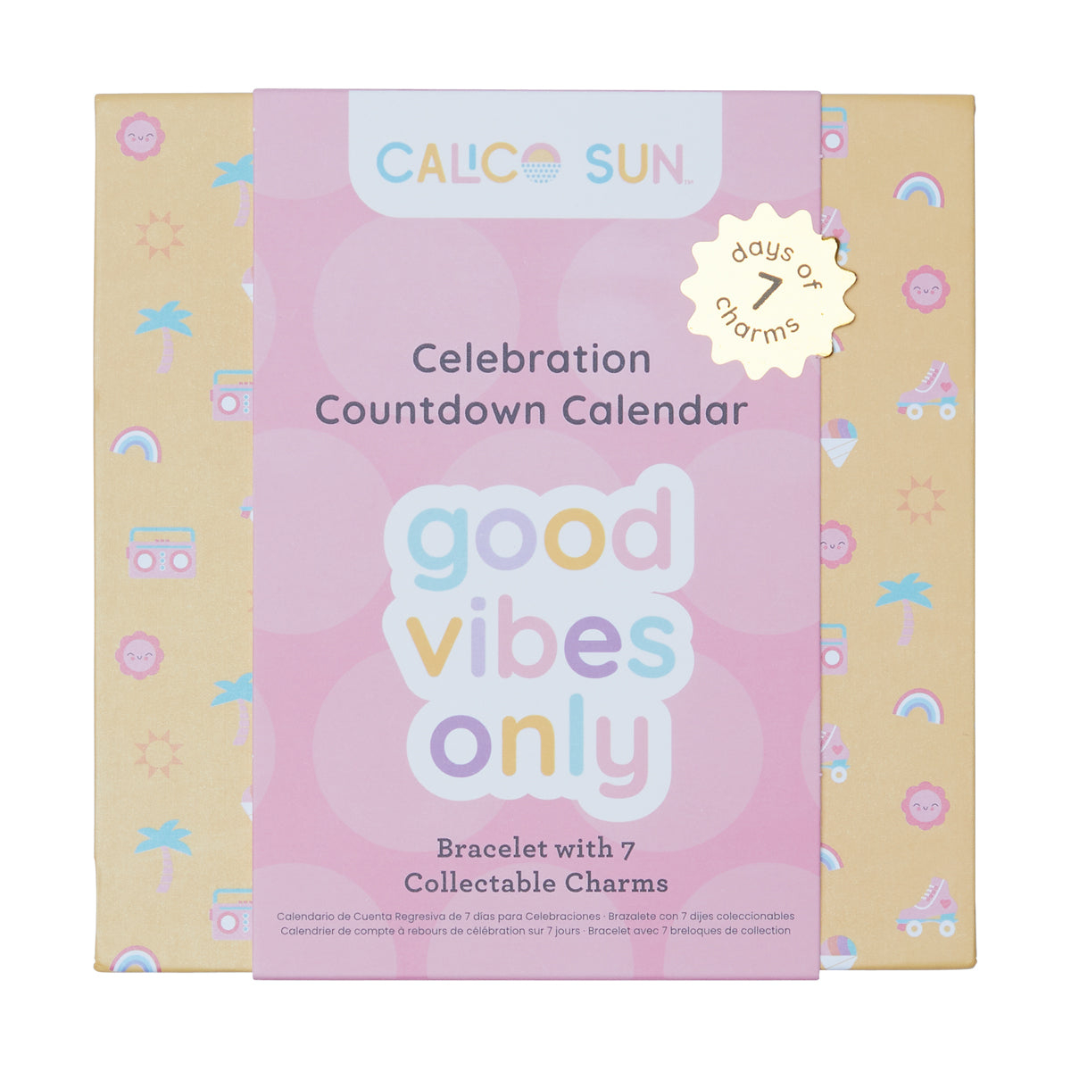 Set cadou bratara si charmuri – Calendar pentru sarbatorit evenimente – Good Vibes Only