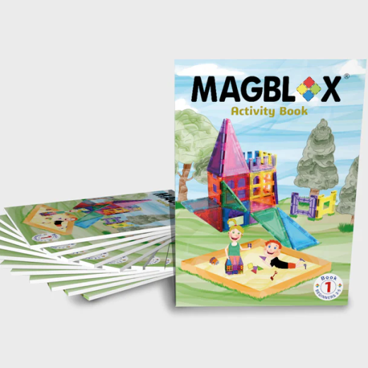 Carte cu activitati pentru seturile magnetice de constructie