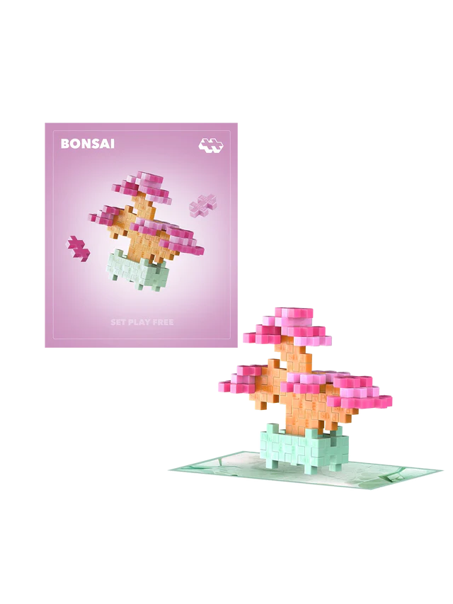 Set constructie Plus-Plus, PLANTE – Bonsai roz