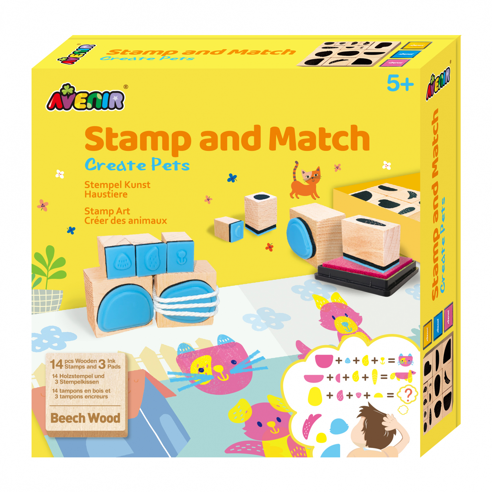 Set creativ cu stampile – Animale