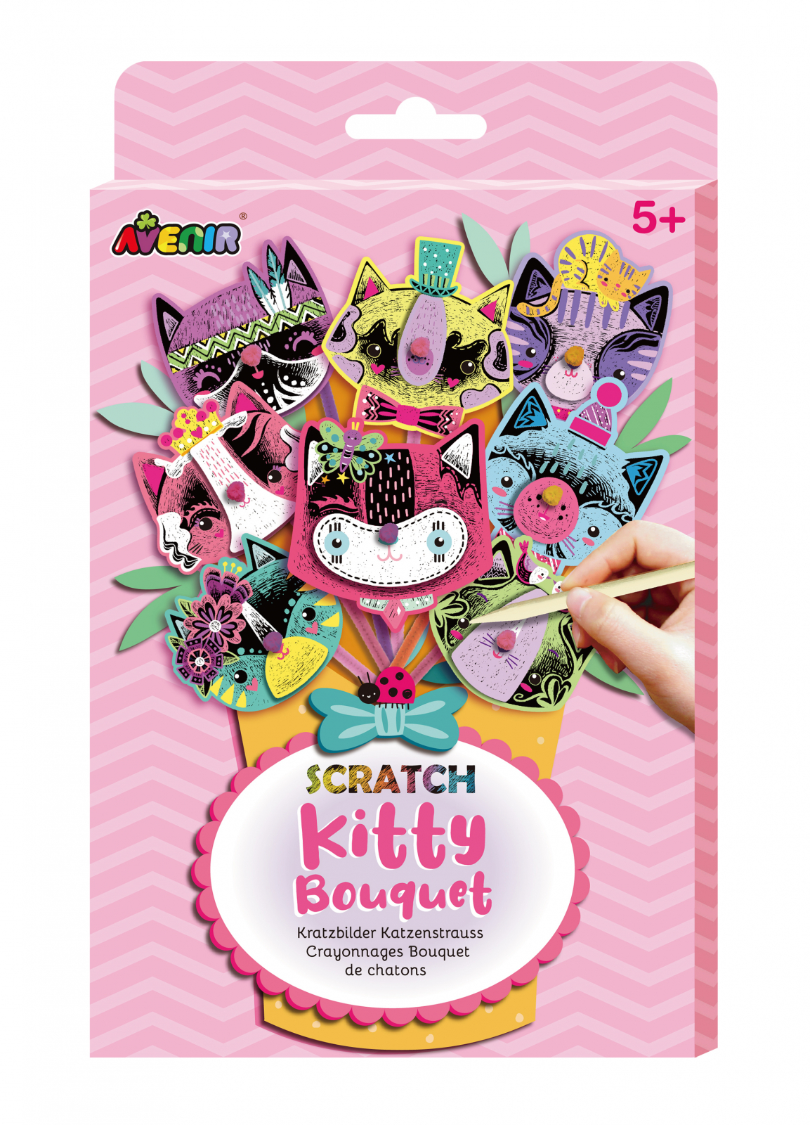 Set creativ de razuit Buchet – Pisicuta