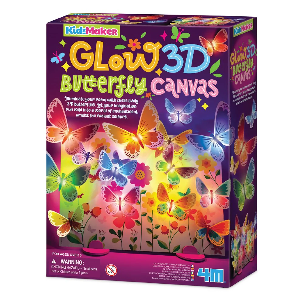 Set creativ – Panou luminos cu fluturi 3D – KidzMaker
