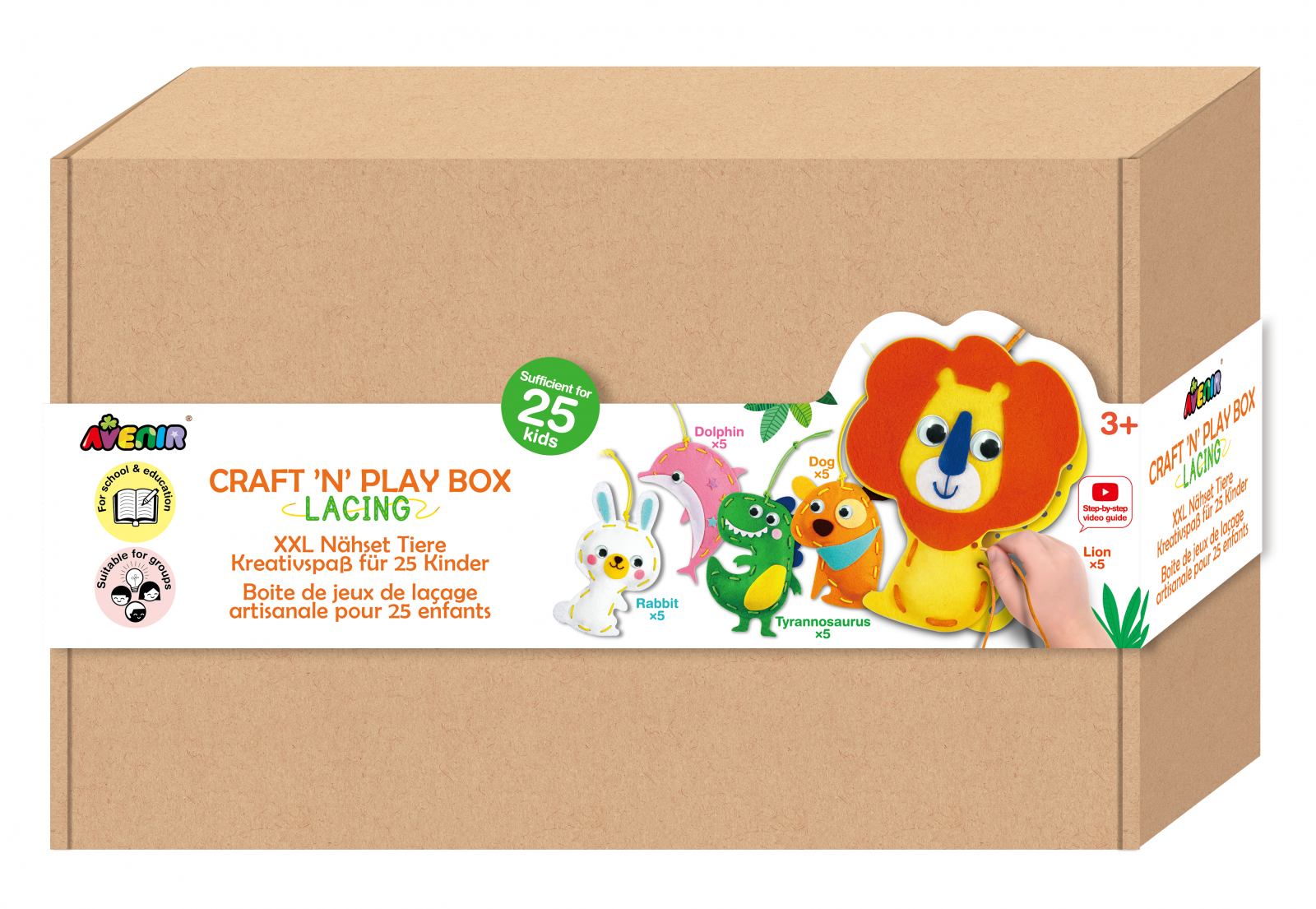 Set creativ XXL de cusut cu tehnica siretului – Craft N Play Box