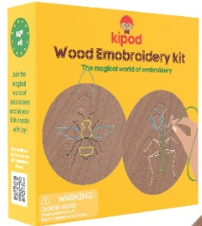 Set de broderie din lemn – Insecte Kipod