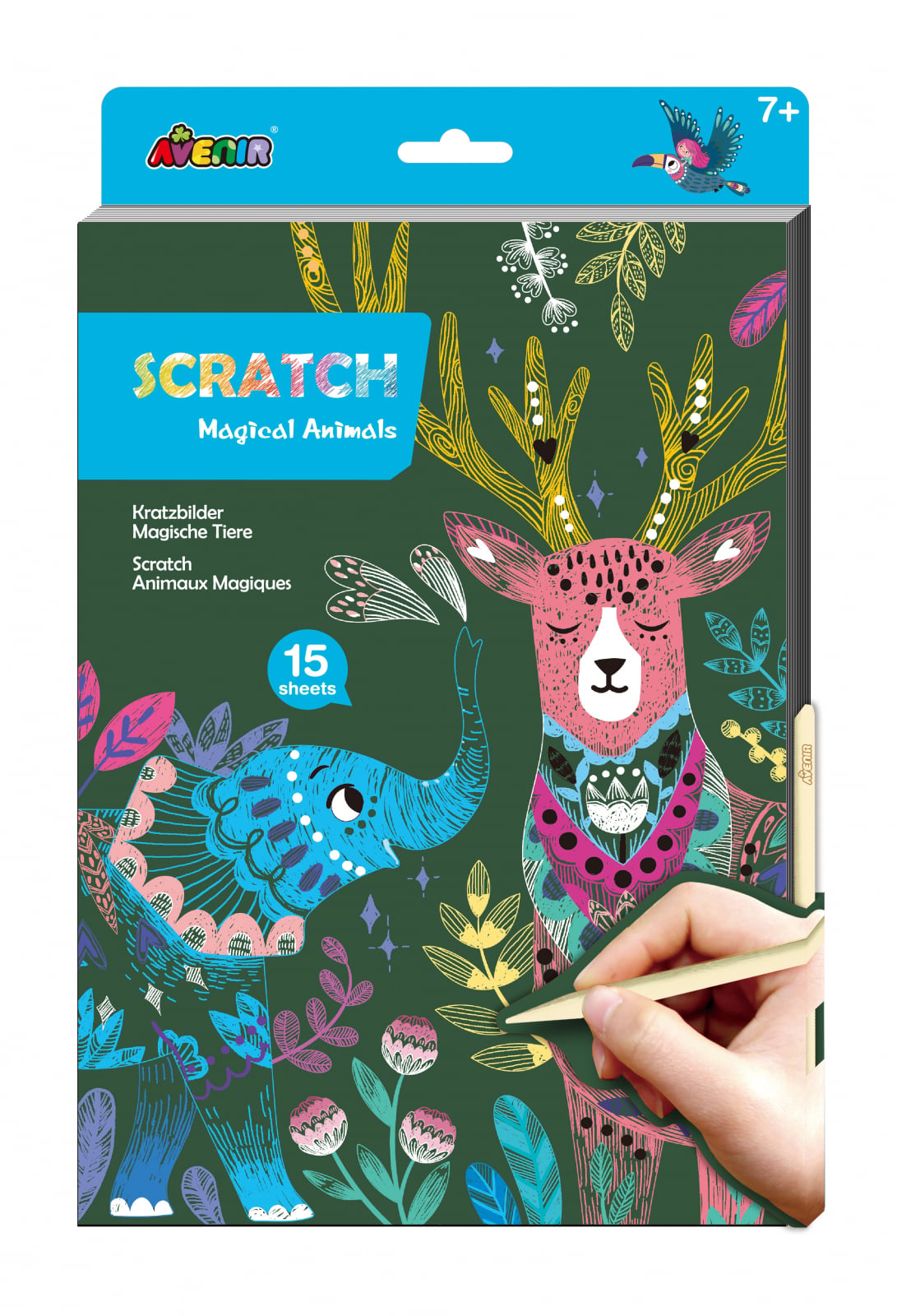 Set de razuit A4 – Animale magice