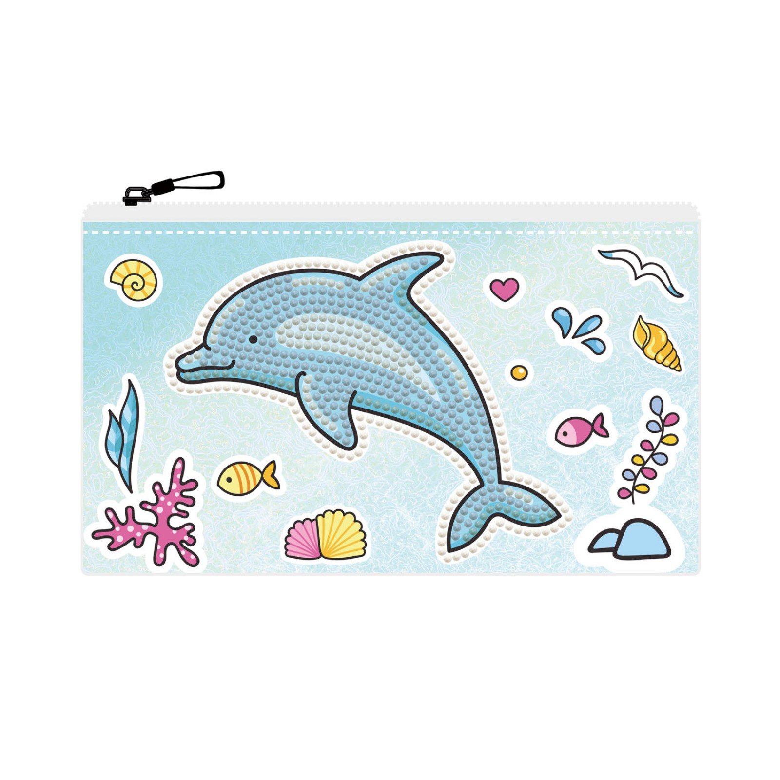 Set DYI creativ – portofel Delfin, pictura cu diamante