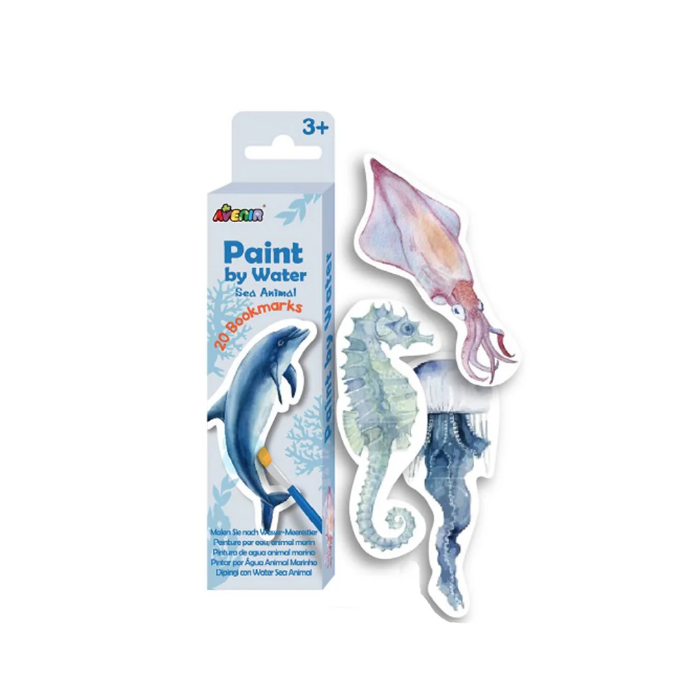 Set pictura cu apa – semne de carte Animale subacvatice, colectia Creatii Naturale