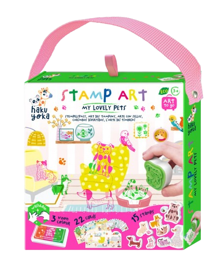 Set portabil de stampile Haku Yoka – Animalutele mele dragi