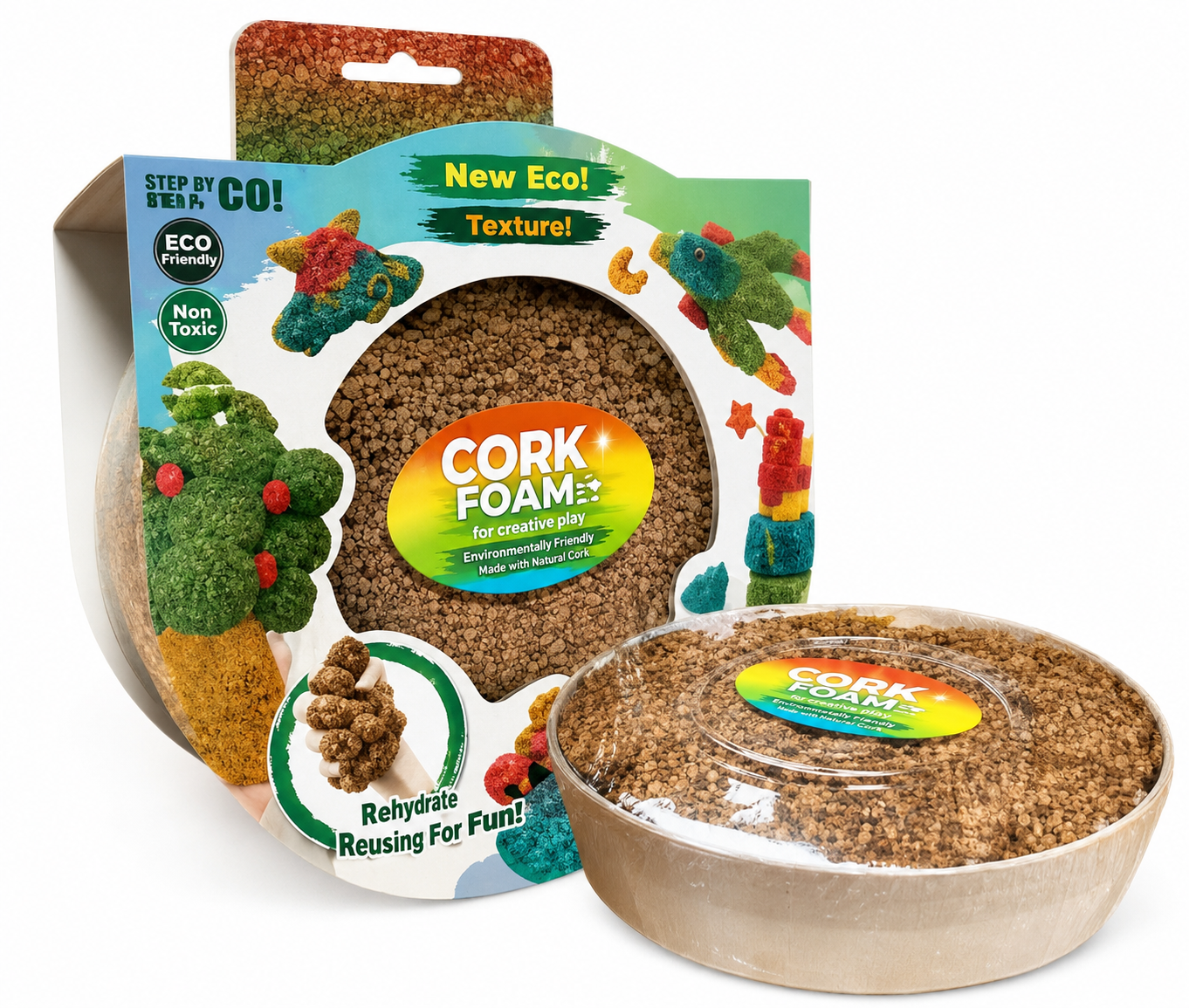 Spuma de modelaj din pluta, reutilizabila, CorkFoam – 90 g